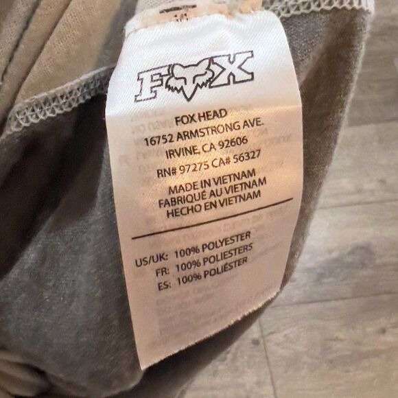 Fox Racing Indicator Long Sleeve Mash Camo Jersey Cool Grey - Men's Size Large - Picture 6 of 8